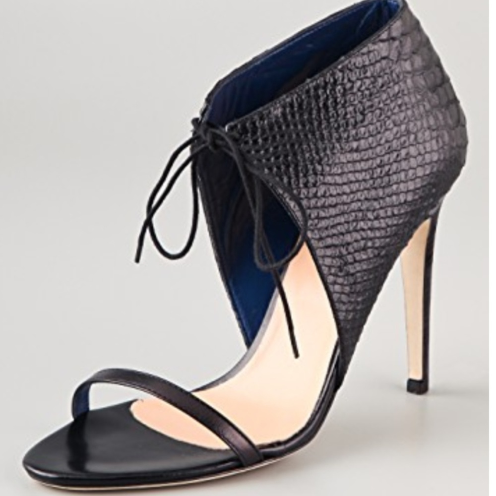 Tibi Stella Python Leather Sandal 6.5 - image 6